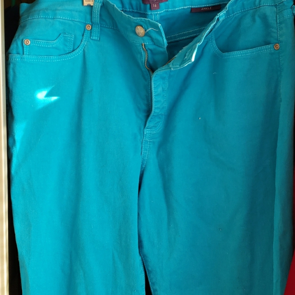 NYDJ TURQUOISE JEANS